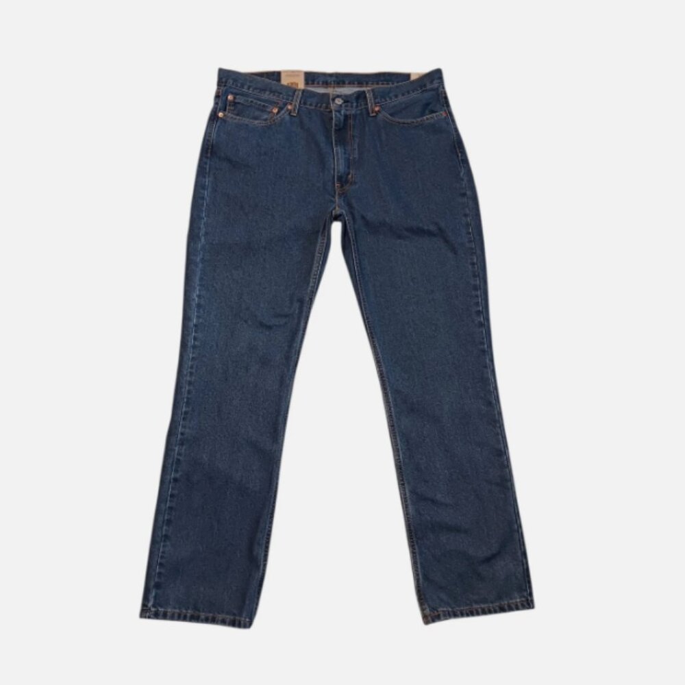 Levi's 514 Straight Denim Jeans 38X32 Mens Blue Zip Fly Straight Leg medium wash
